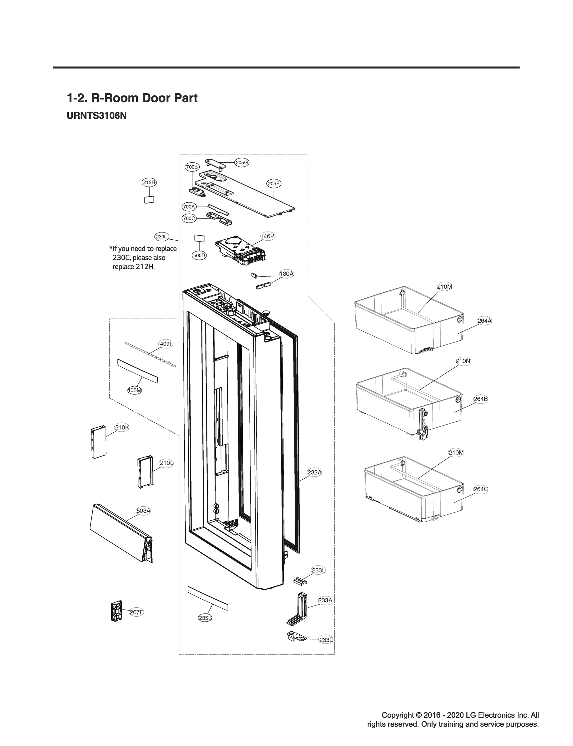 R-ROOM DOOR PART