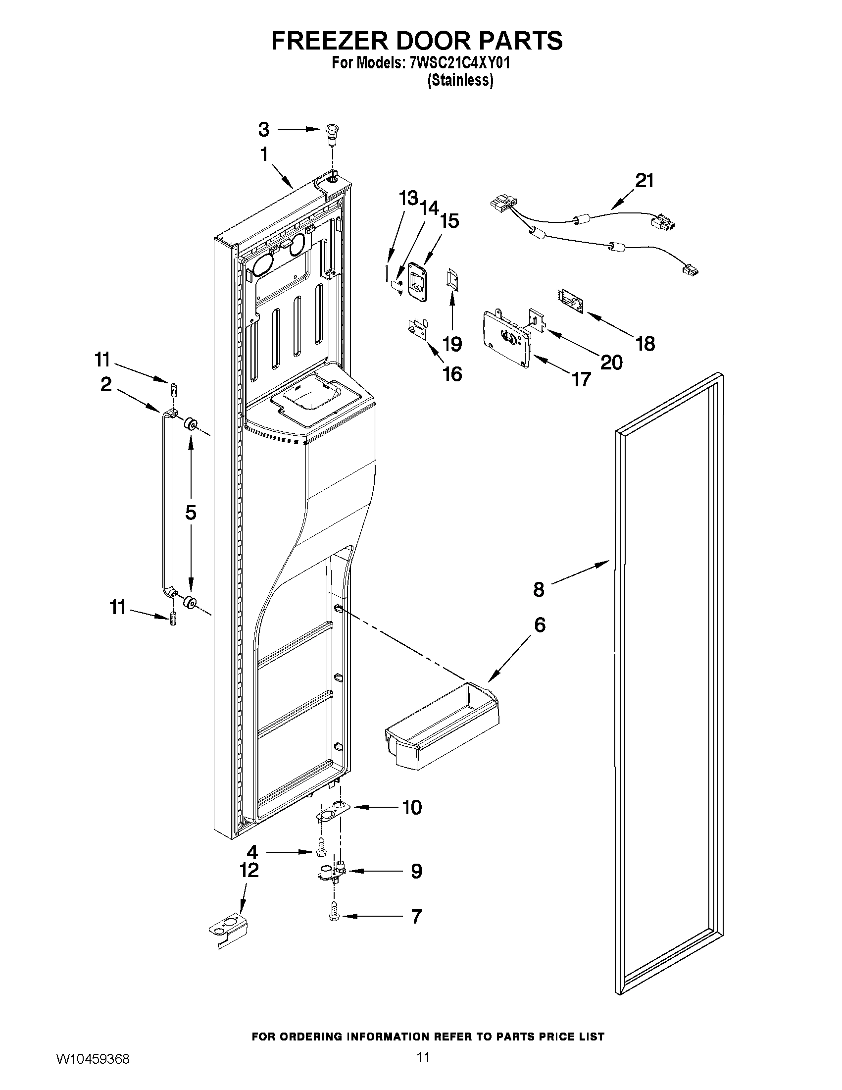 07 - FREEZER DOOR PARTS