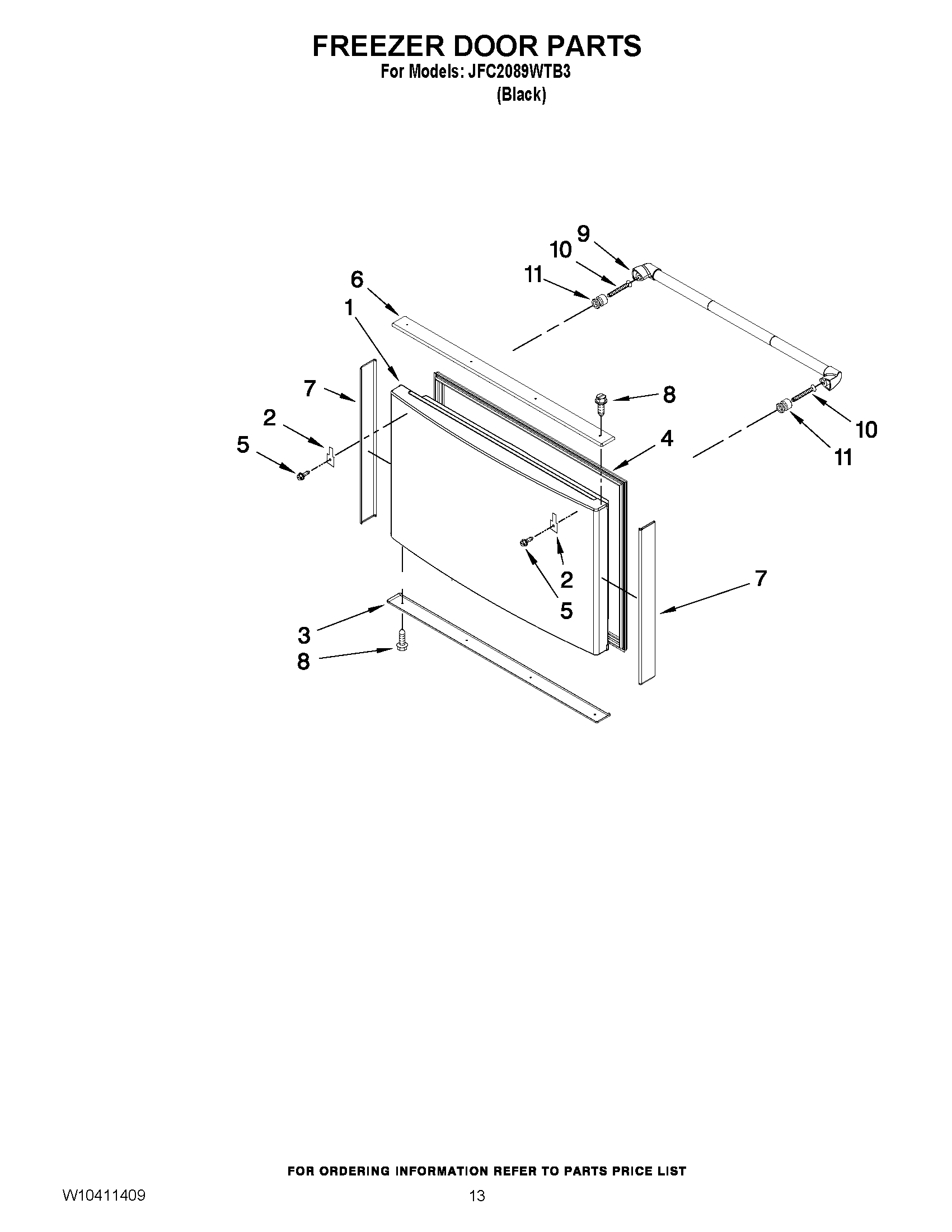 07 - FREEZER DOOR PARTS