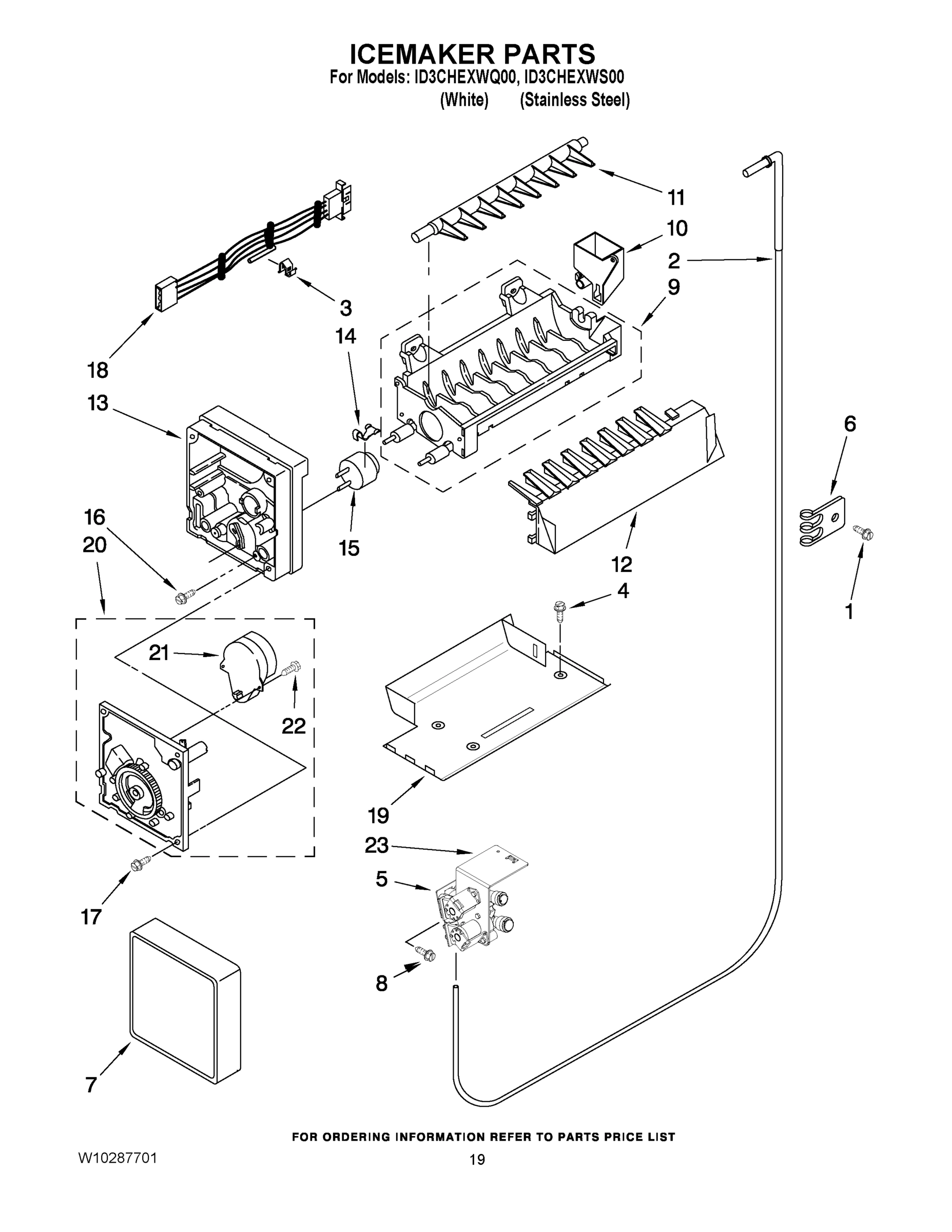 12 - ICEMAKER PARTS