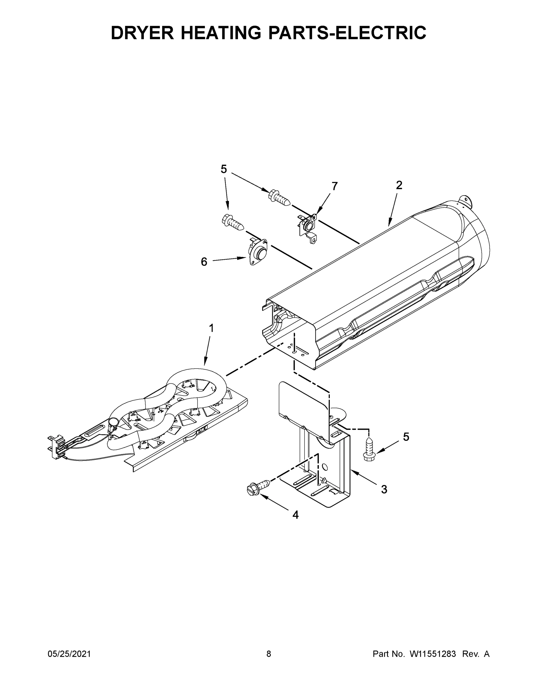 05 - DRYER HEATING PARTS-ELECTRIC