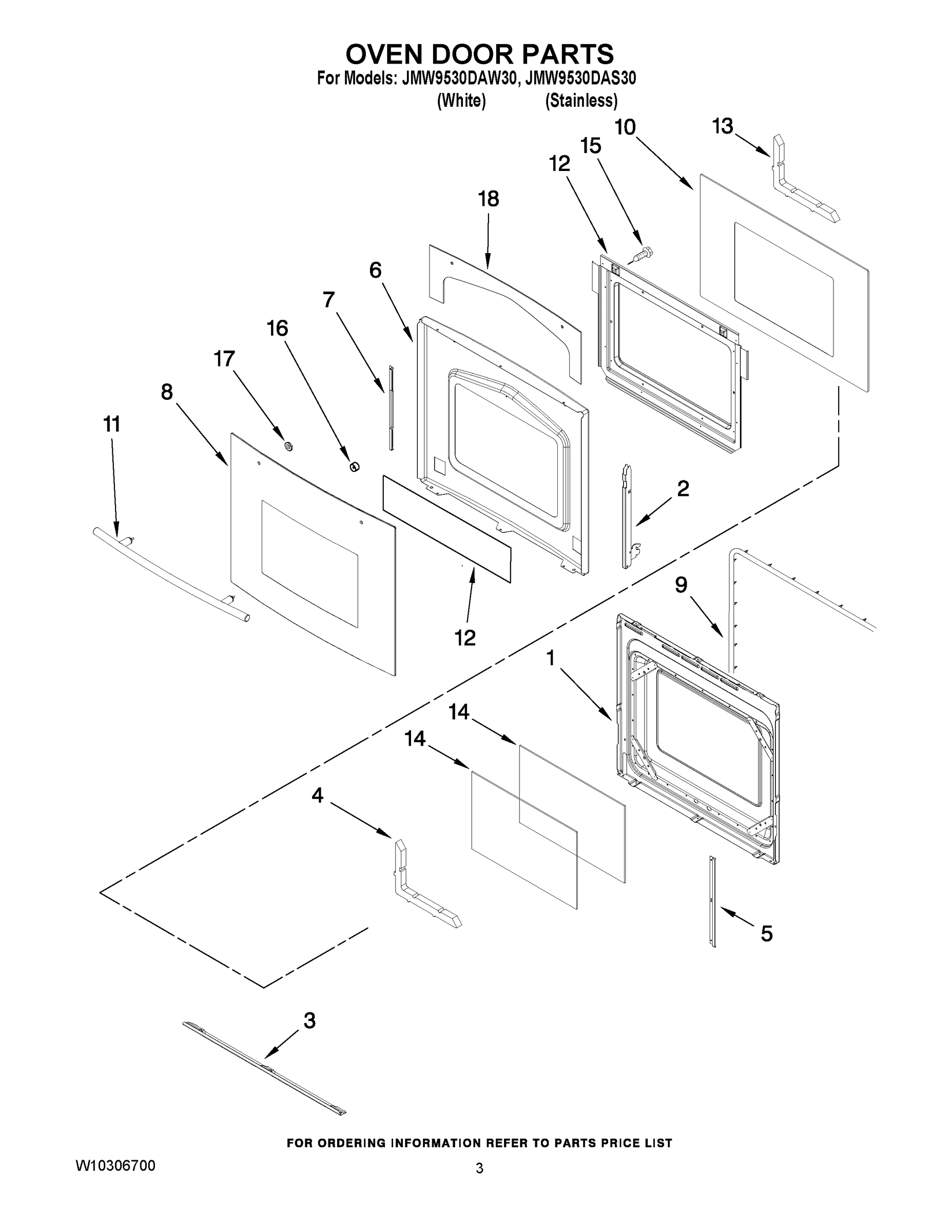 02 - OVEN DOOR PARTS