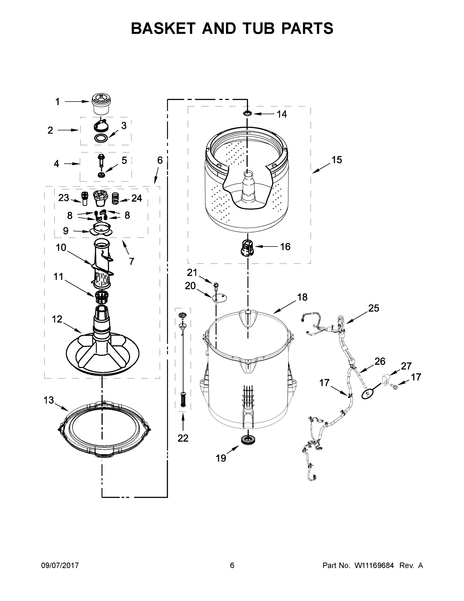 04 - BASKET AND TUB PARTS