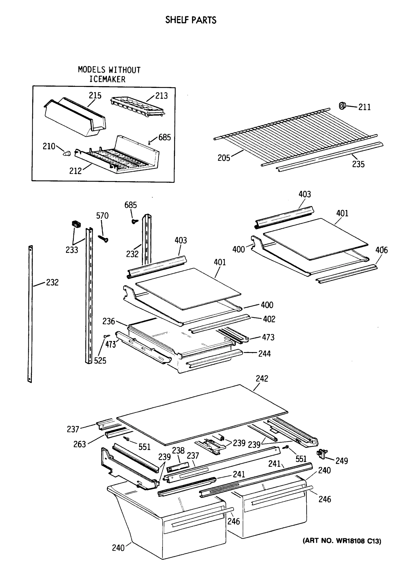 SHELF PARTS