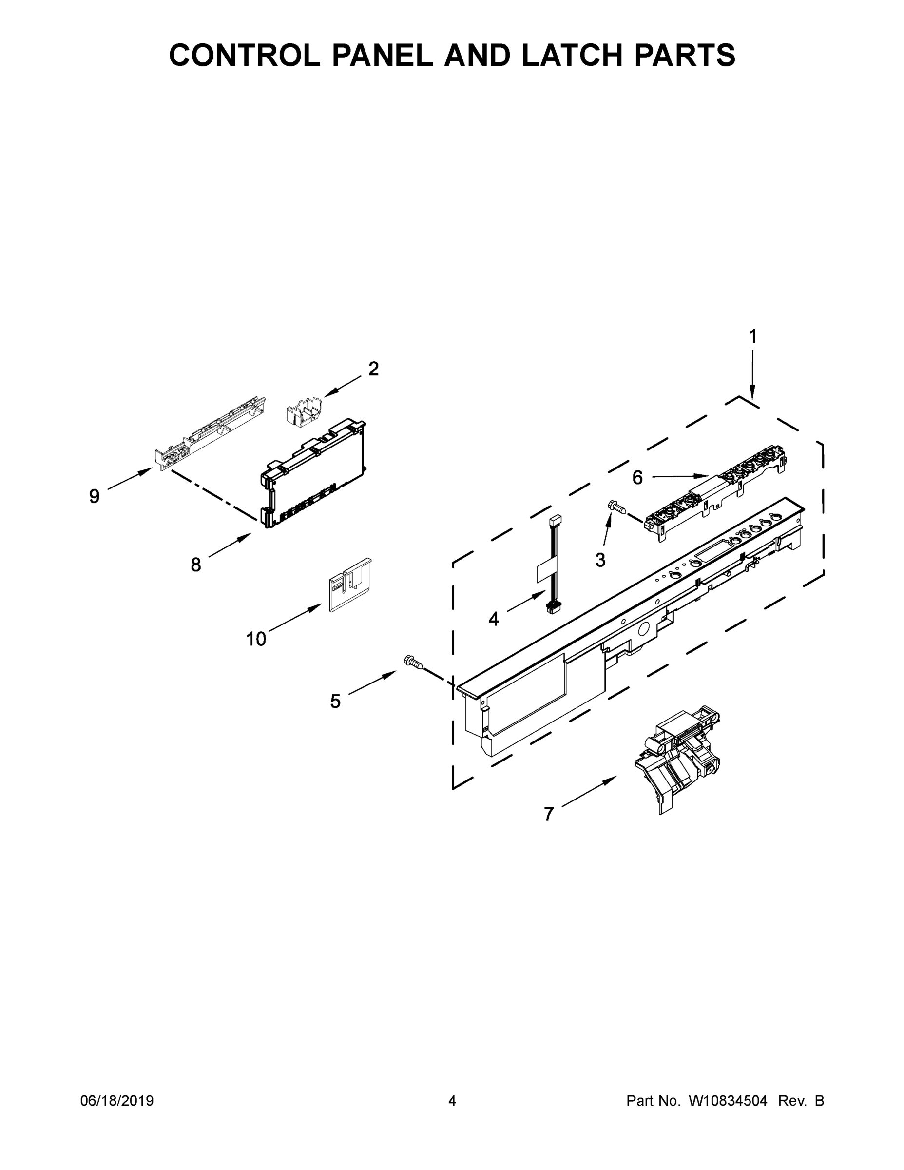 03 - CONTROL PANEL AND LATCH PARTS