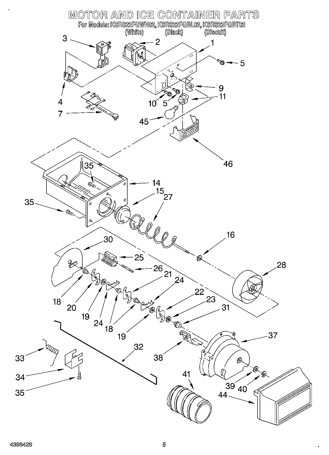 04 - MOTOR AND ICE CONTAINER