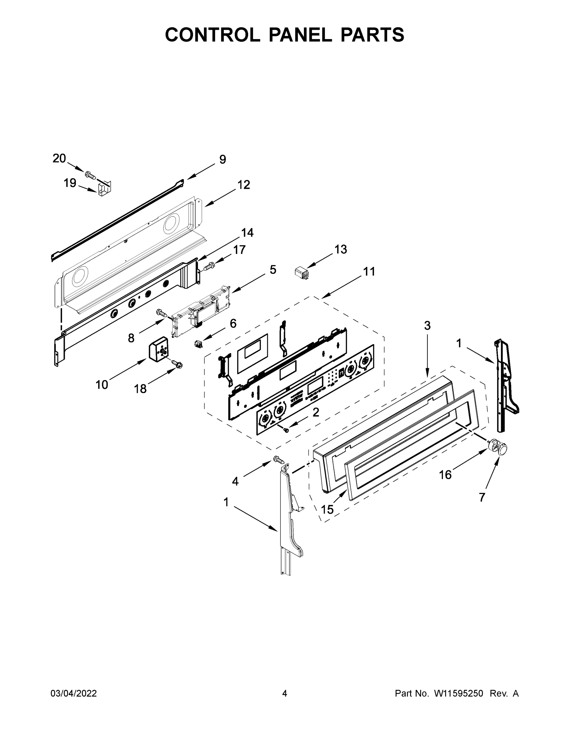 03 - CONTROL PANEL PARTS
