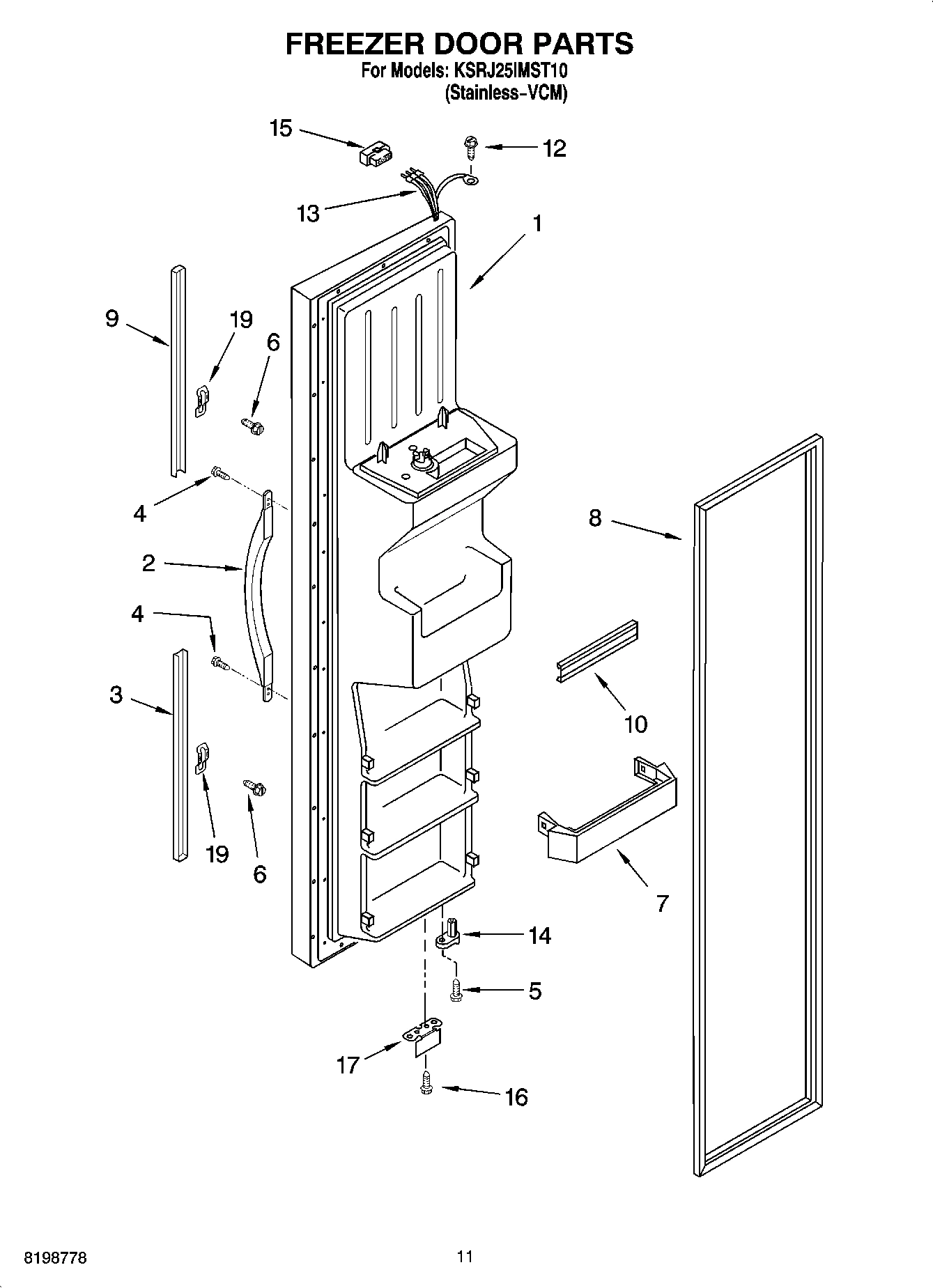 07 - FREEZER DOOR PARTS