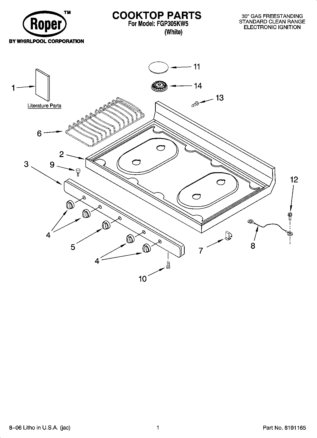 01 - COOKTOP PARTS