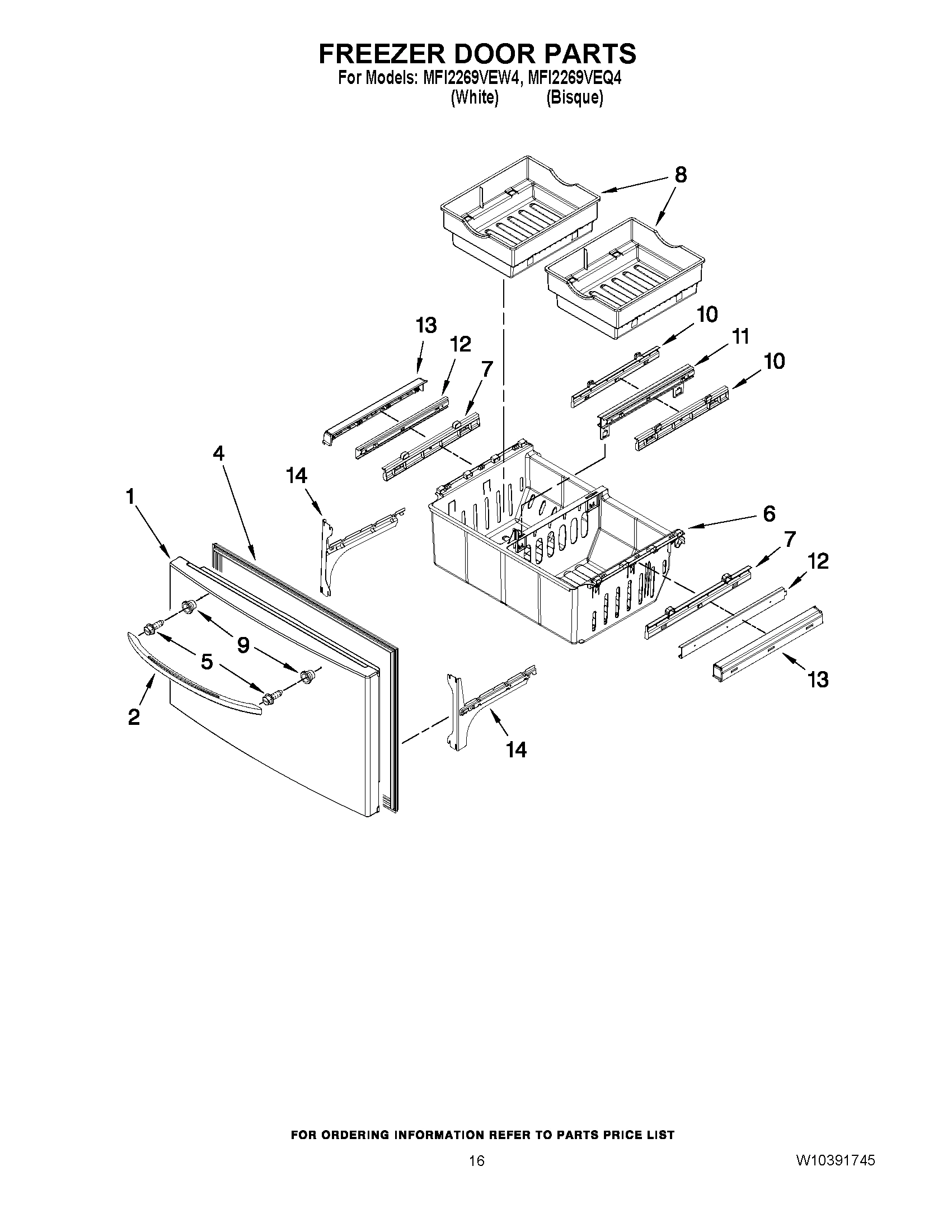 09 - FREEZER DOOR PARTS