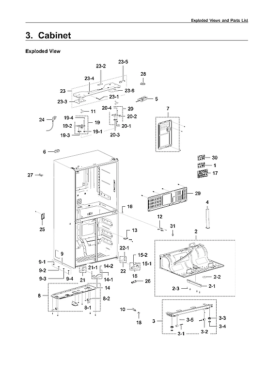 CABINET PARTS