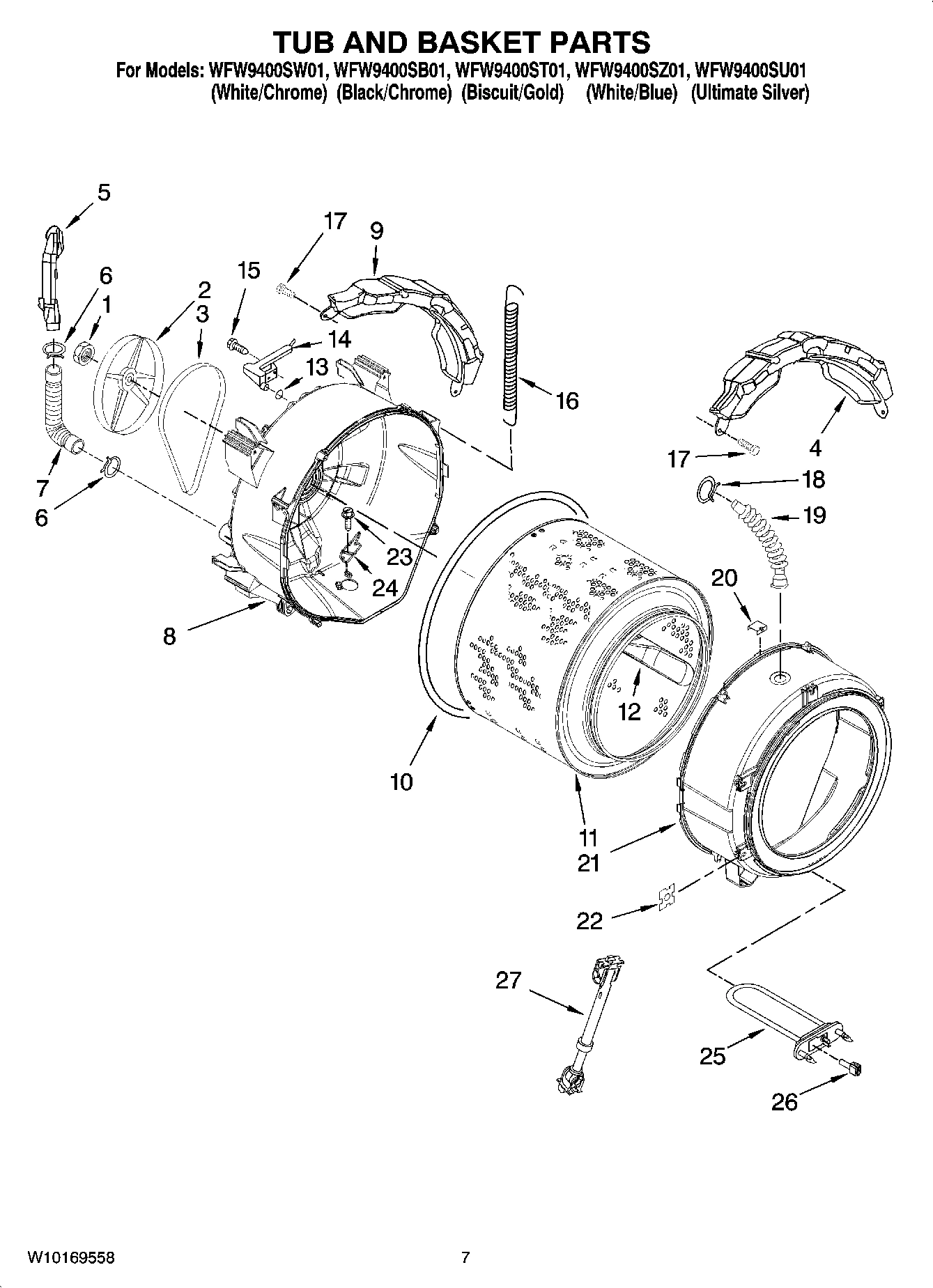 05 - TUB AND BASKET PARTS