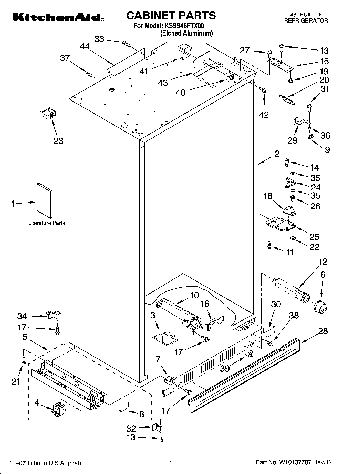 01 - CABINET PARTS