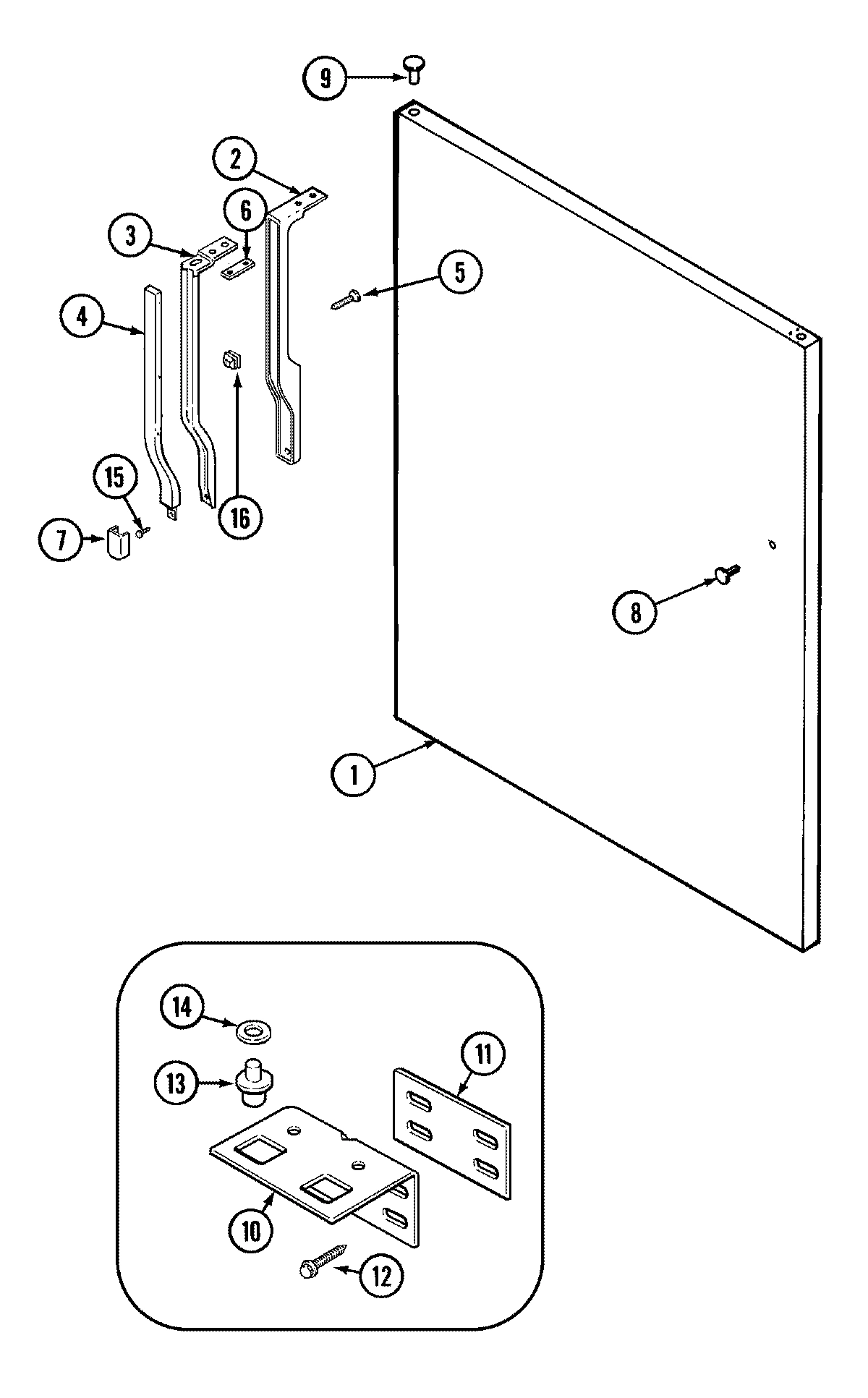 07 - FRESH FOOD OUTER DOOR (BISQUE)