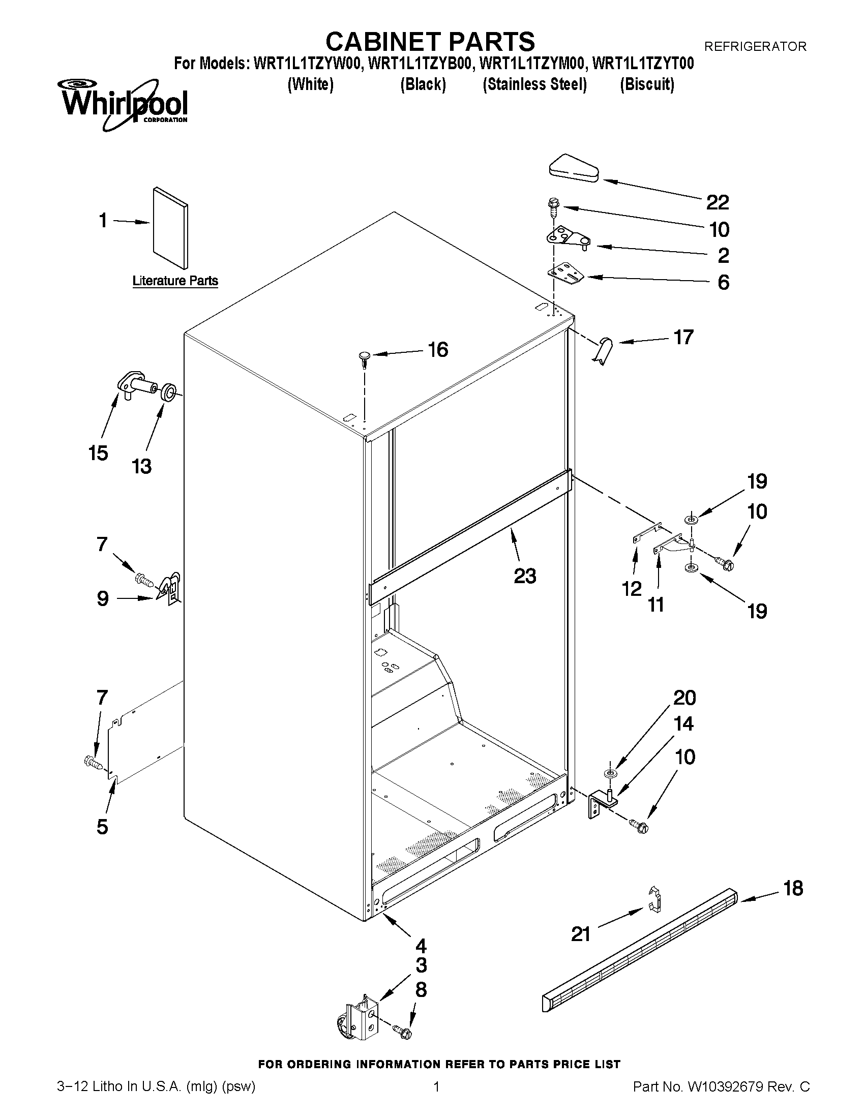 01 - CABINET PARTS