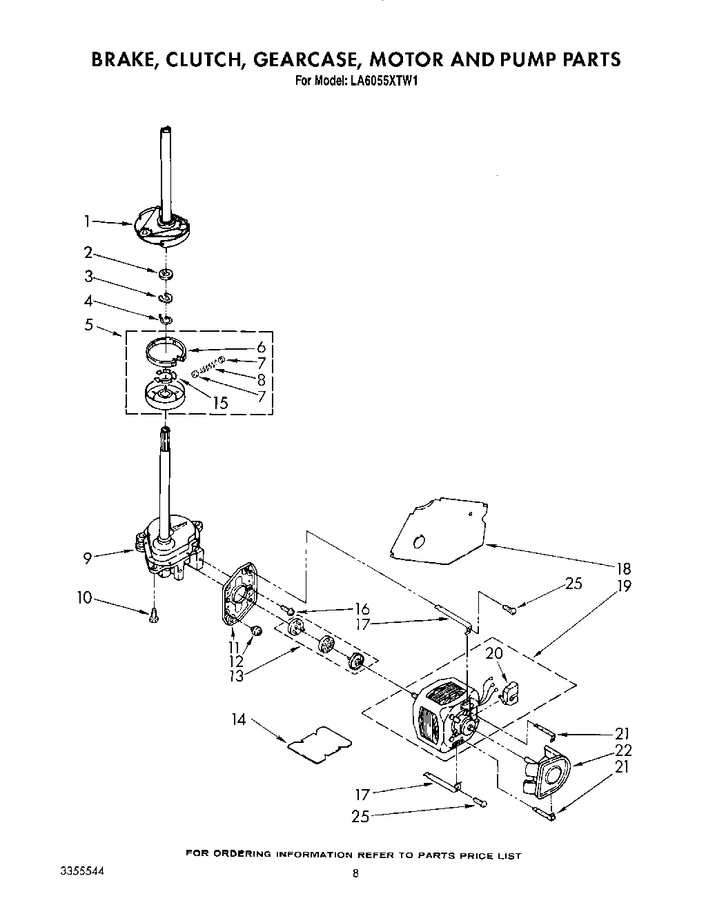 07 - BRAKE, CLUTCH, GEARCASE, MOTOR AND PUMP