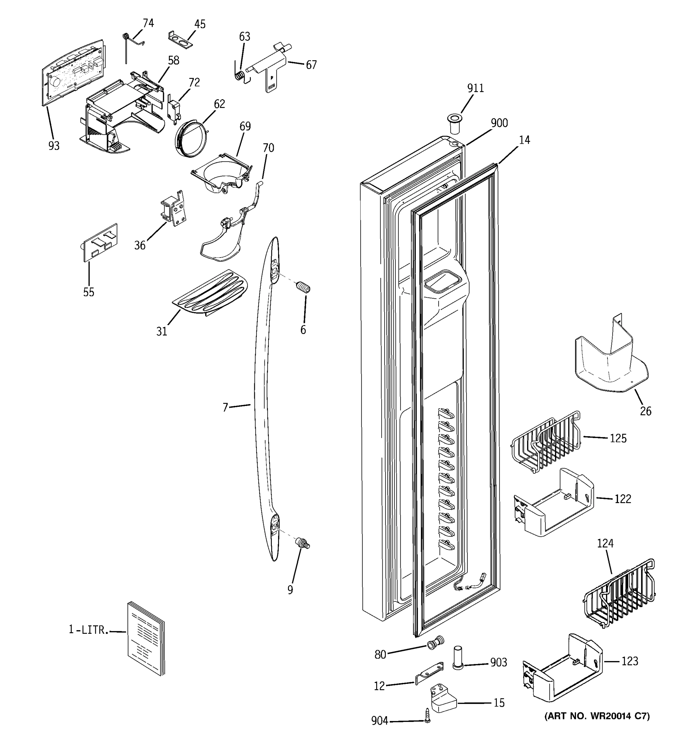 FREEZER DOOR