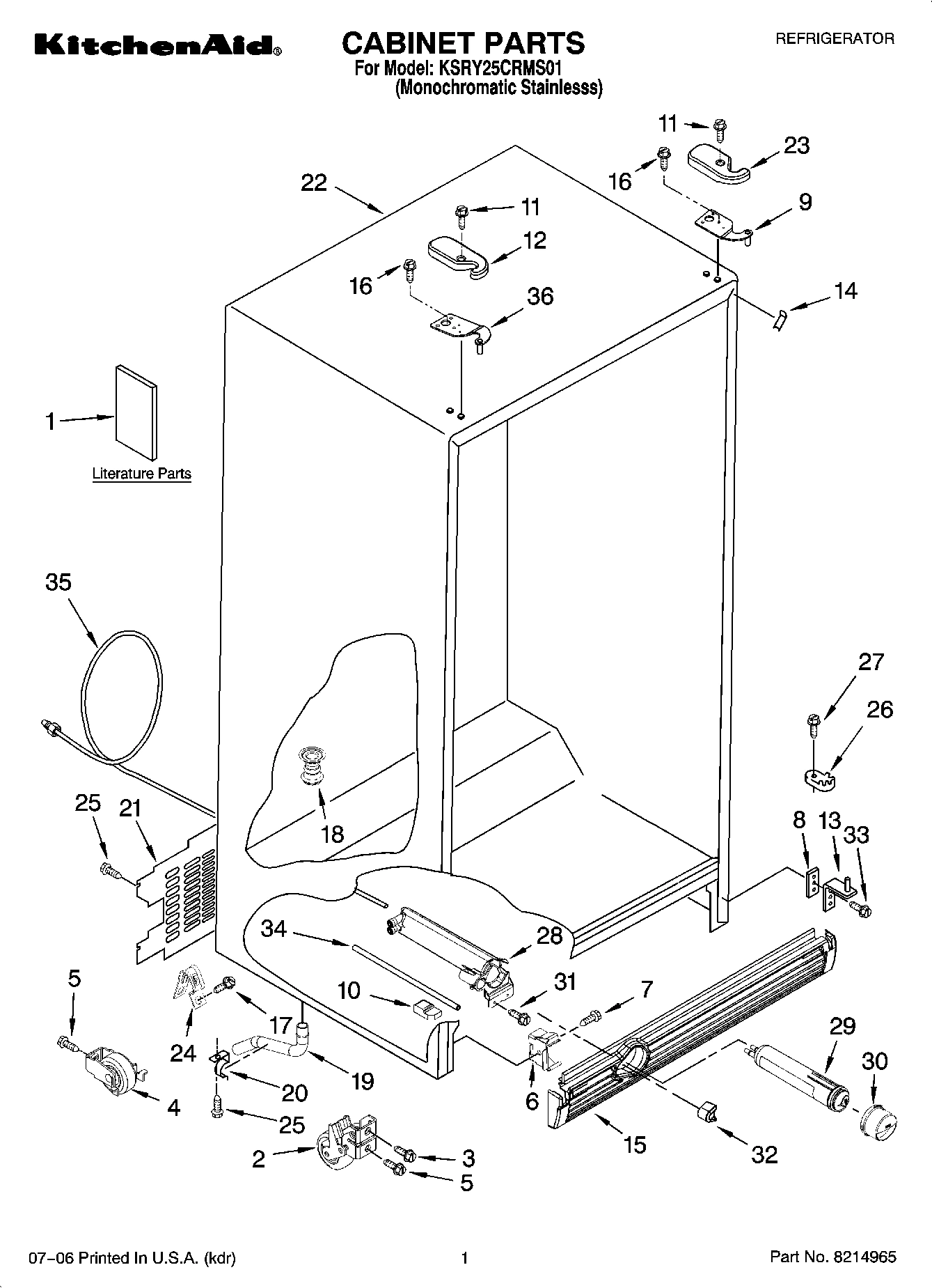 01 - CABINET PARTS