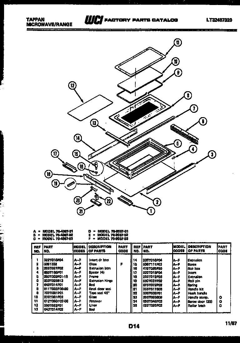 11 - TOP DOOR PARTS