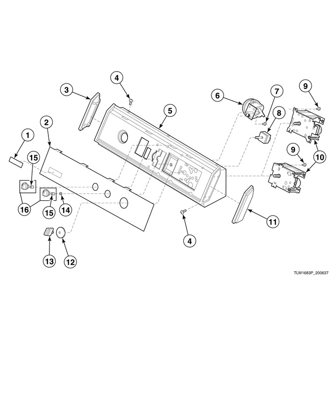 Graphic Panel, Control Hood And Controls (drawing 5 Of 9)