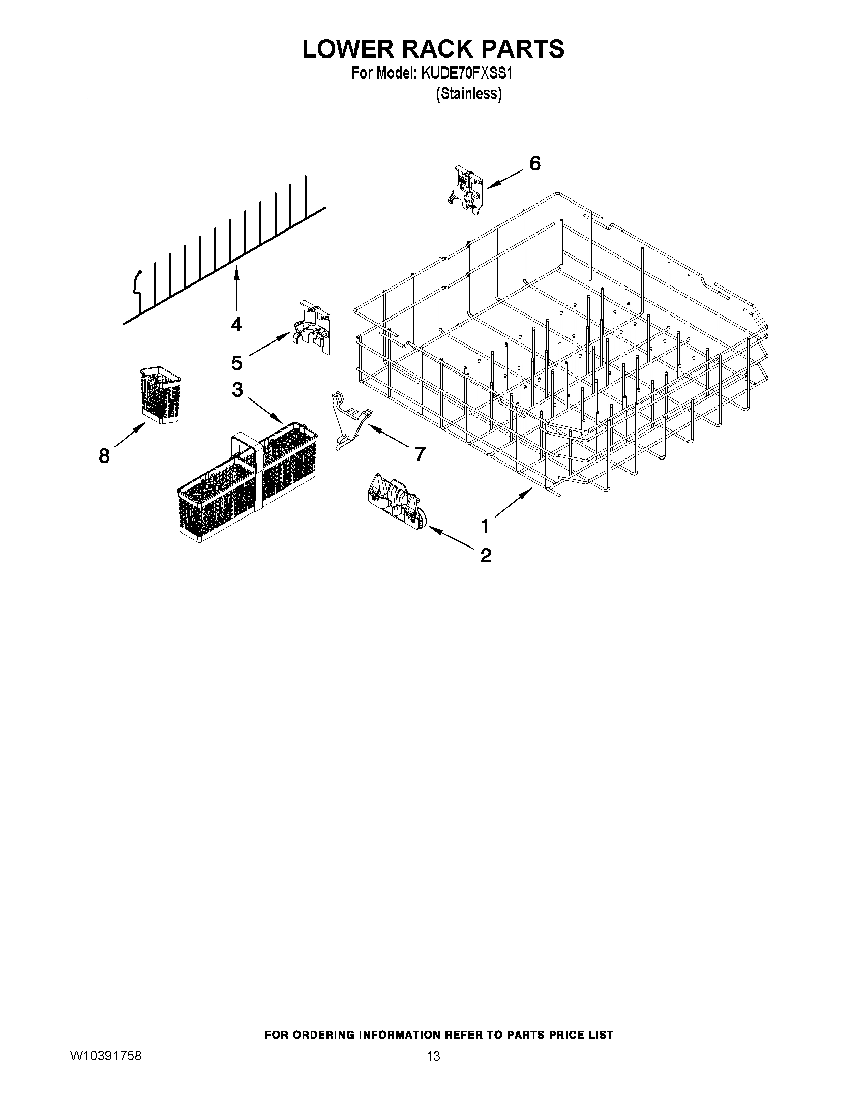 10 - LOWER RACK PARTS