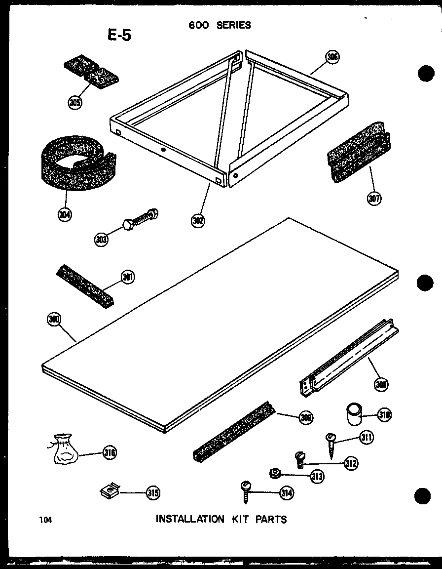 13 - INSTALLATION KIT PARTS