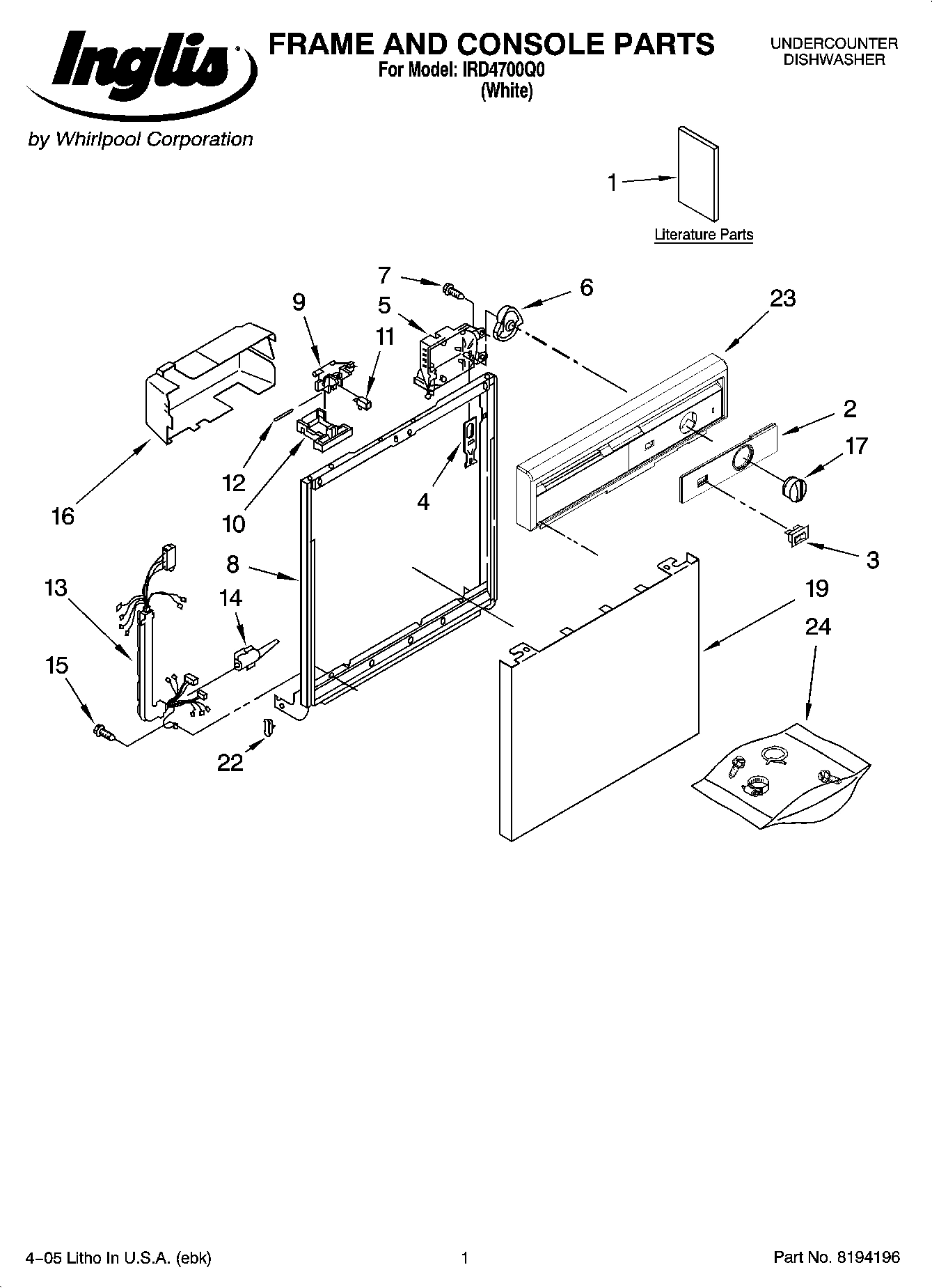 01 - FRAME AND CONSOLE PARTS