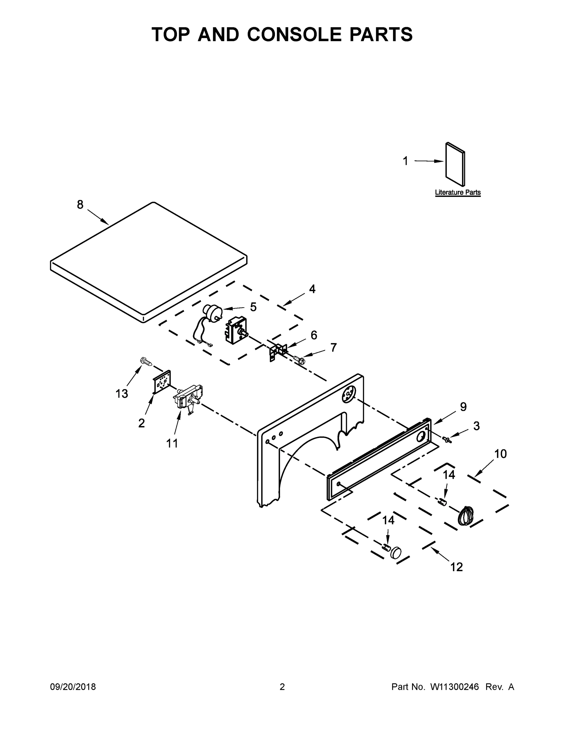 02 - TOP AND CONSOLE PARTS