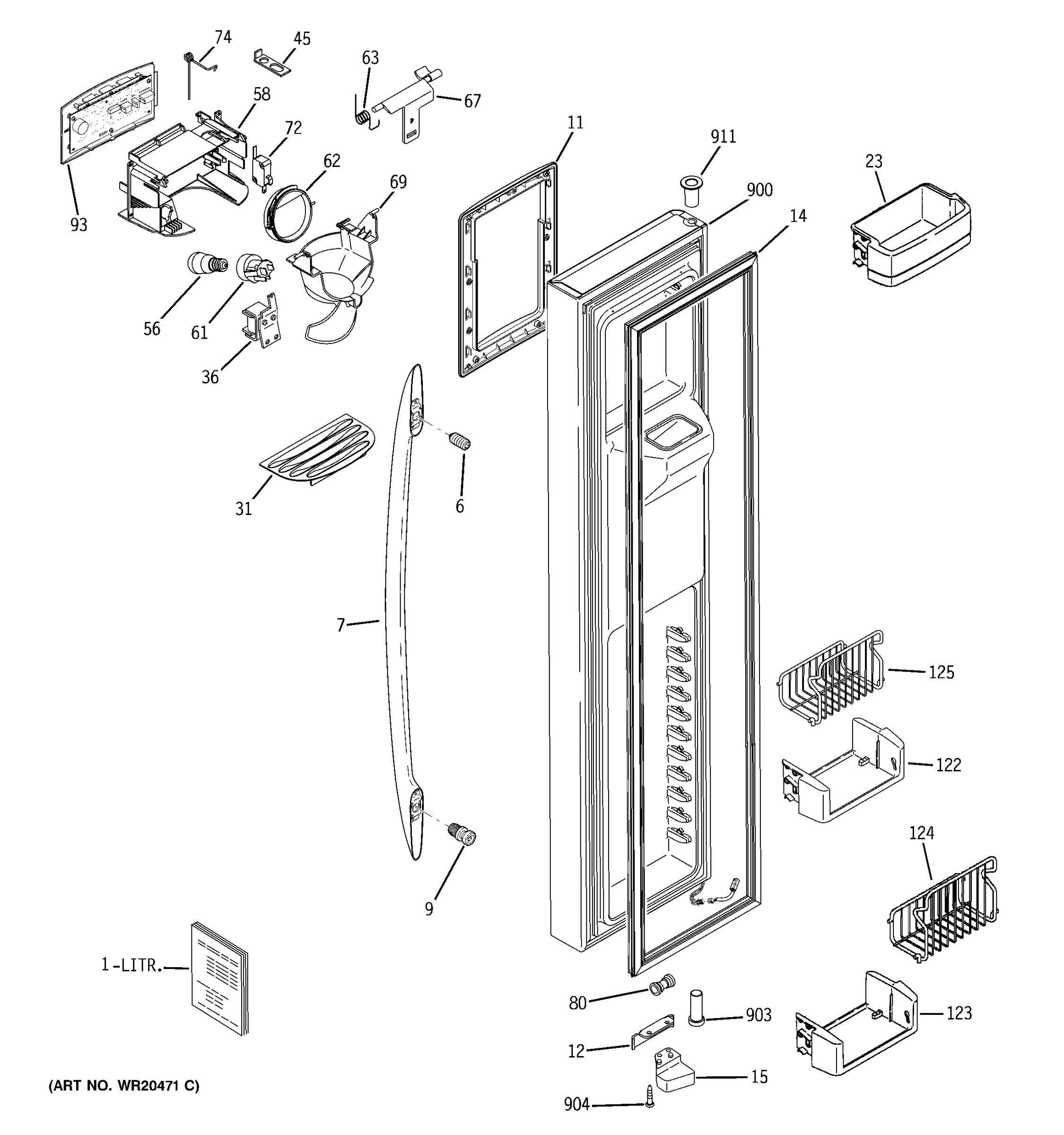 FREEZER DOOR