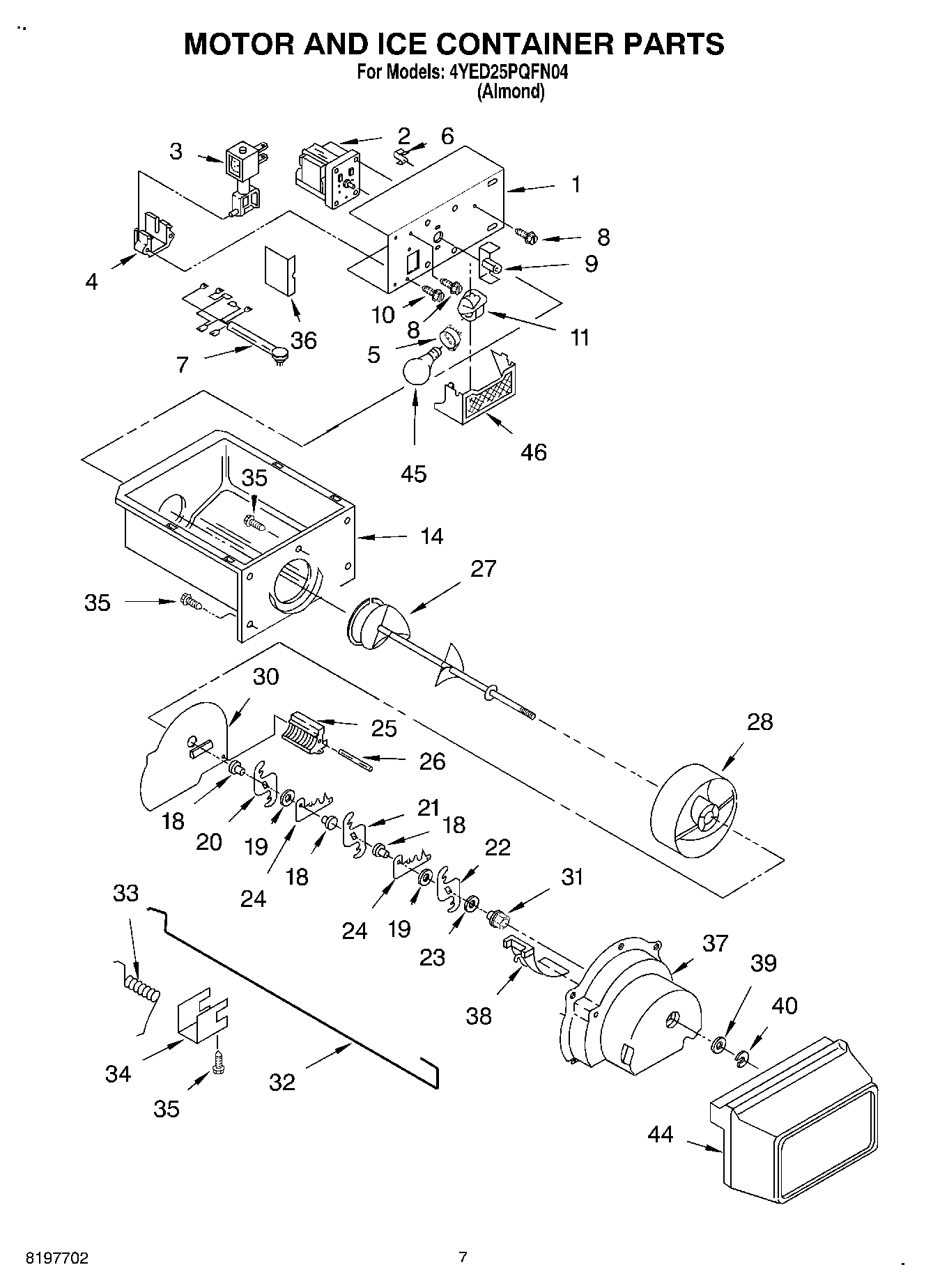 05 - MOTOR AND ICE CONTAINER
