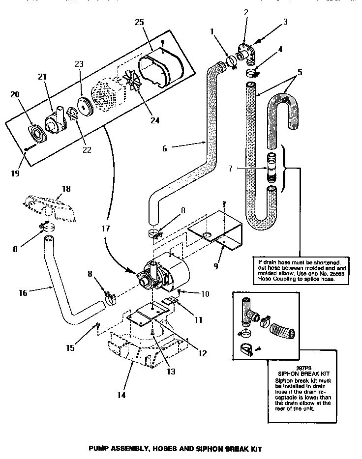 16 - PUMP ASSY, HOSES & SIPHON BREAK KIT