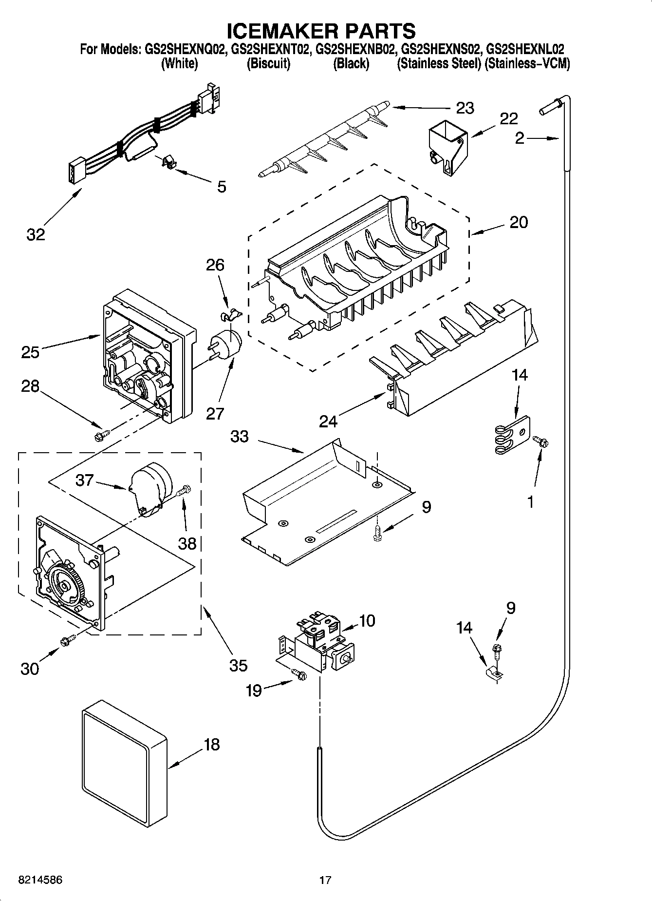10 - ICEMAKER PARTS