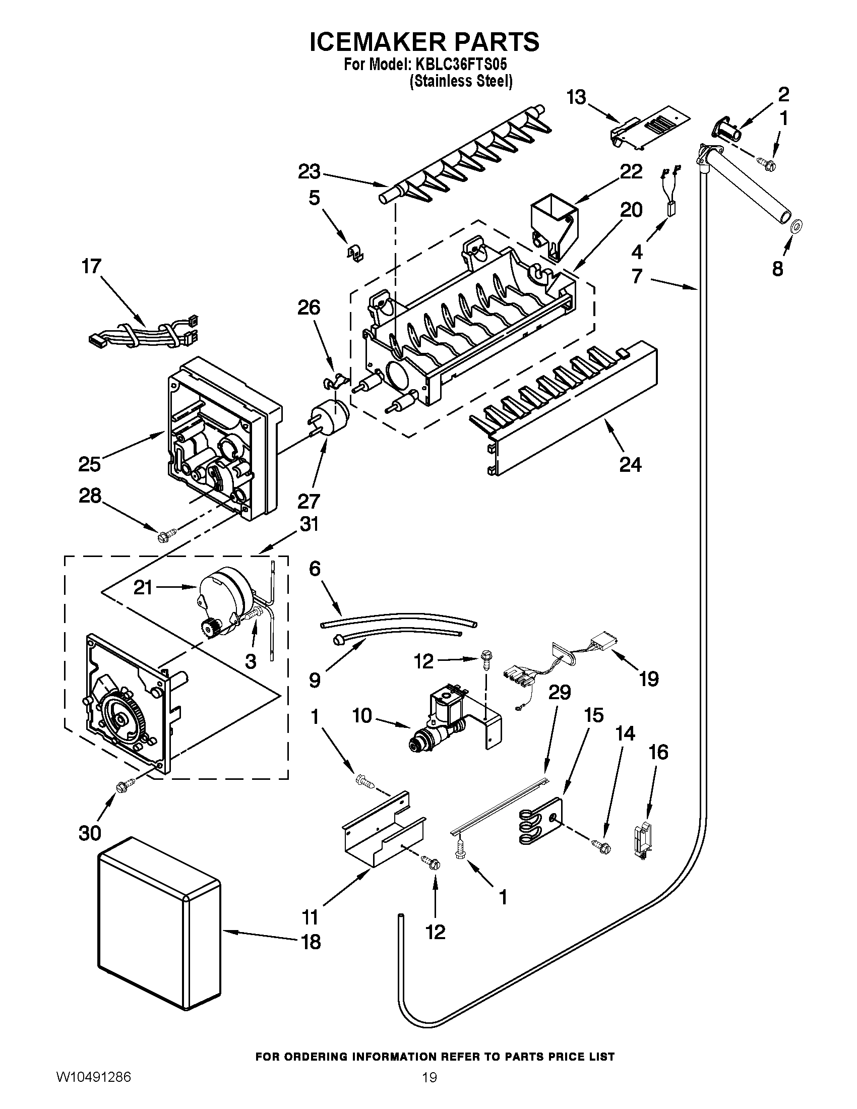 11 - ICEMAKER PARTS