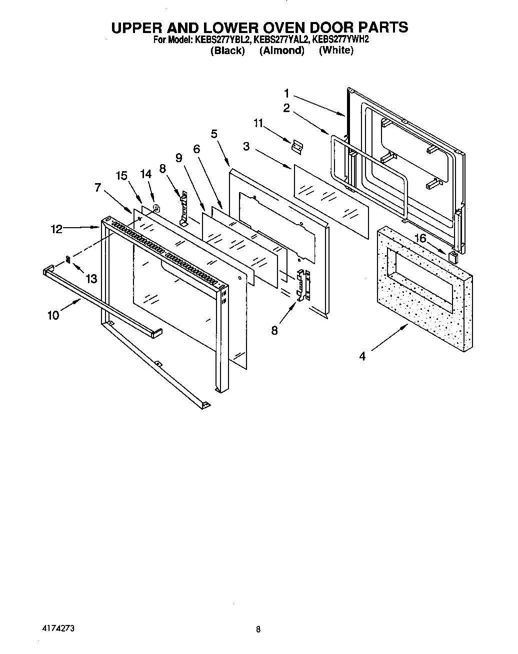 05 - UPPER AND LOWER OVEN DOOR
