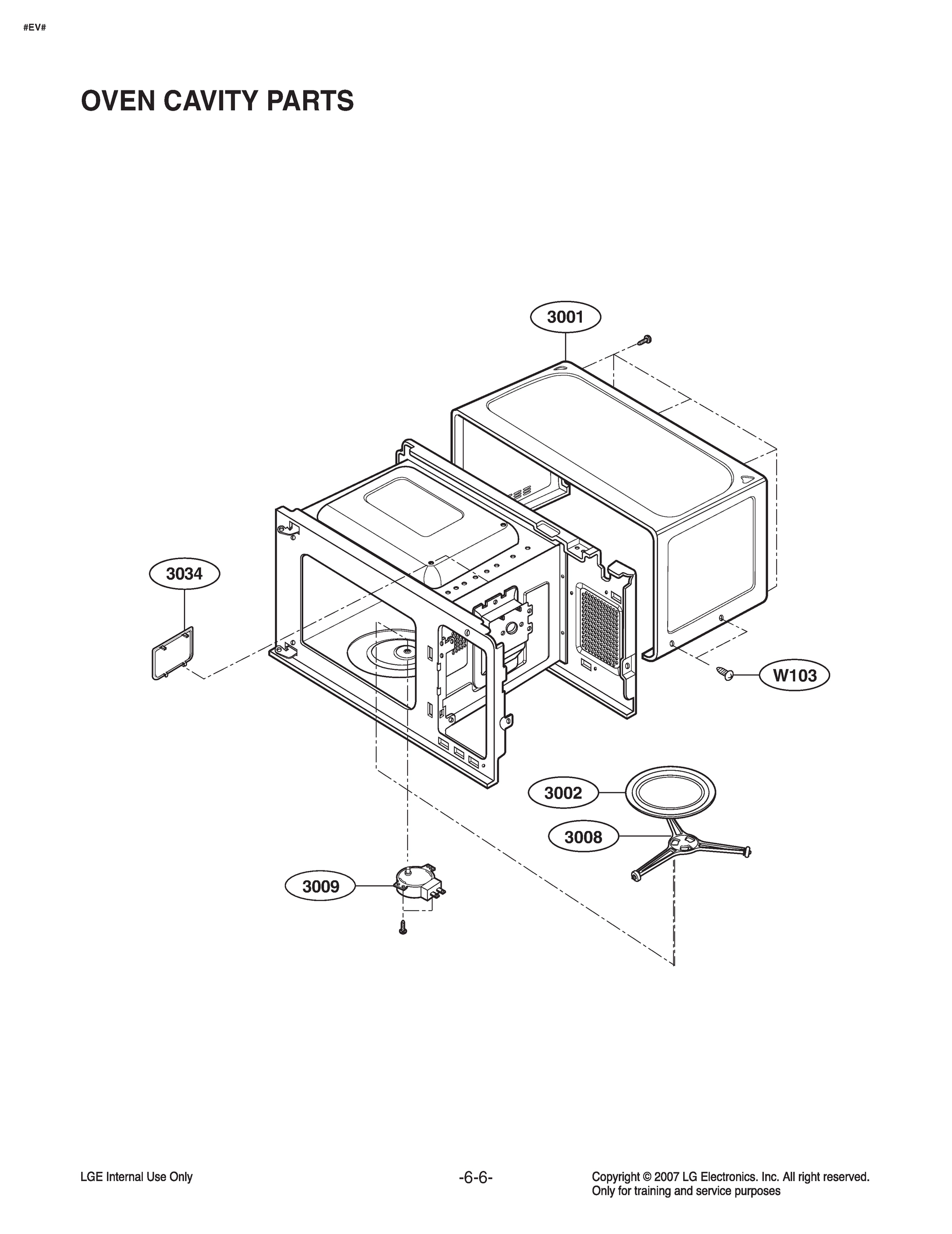 OVEN CAVITY PARTS