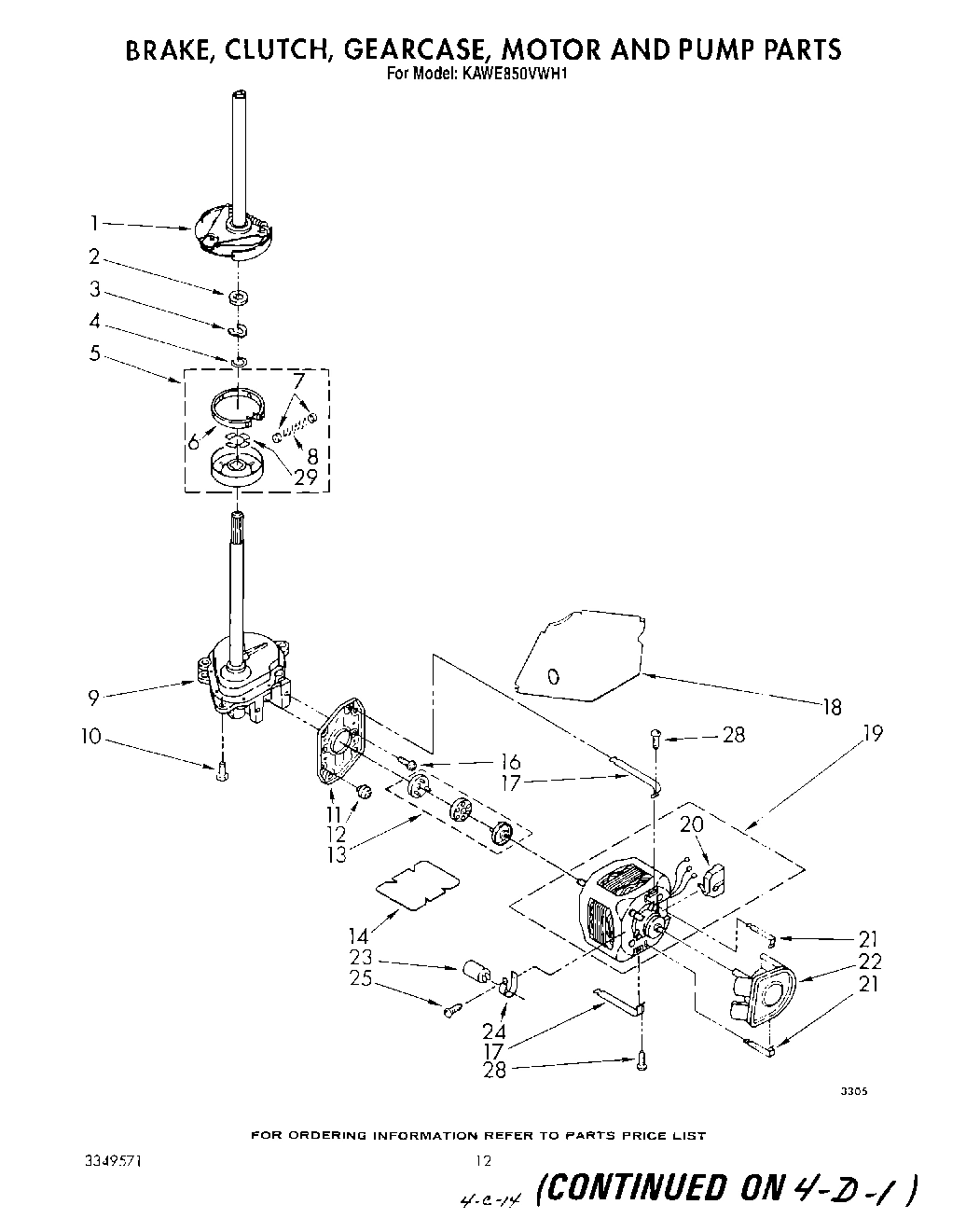 08 - BRAKE, CLUTCH, GEARCASE, MOTOR AND PUMP