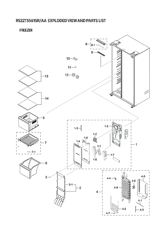 FREEZER PARTS