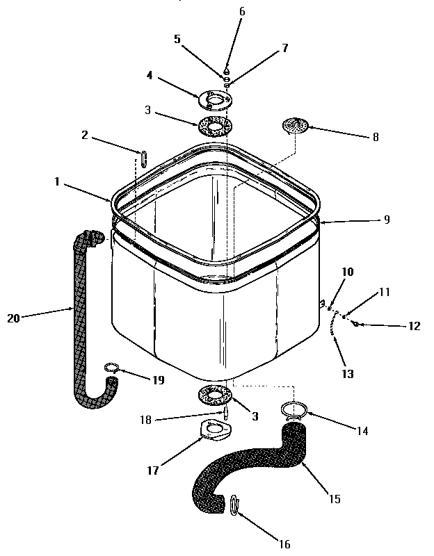 13 - WASH TUB