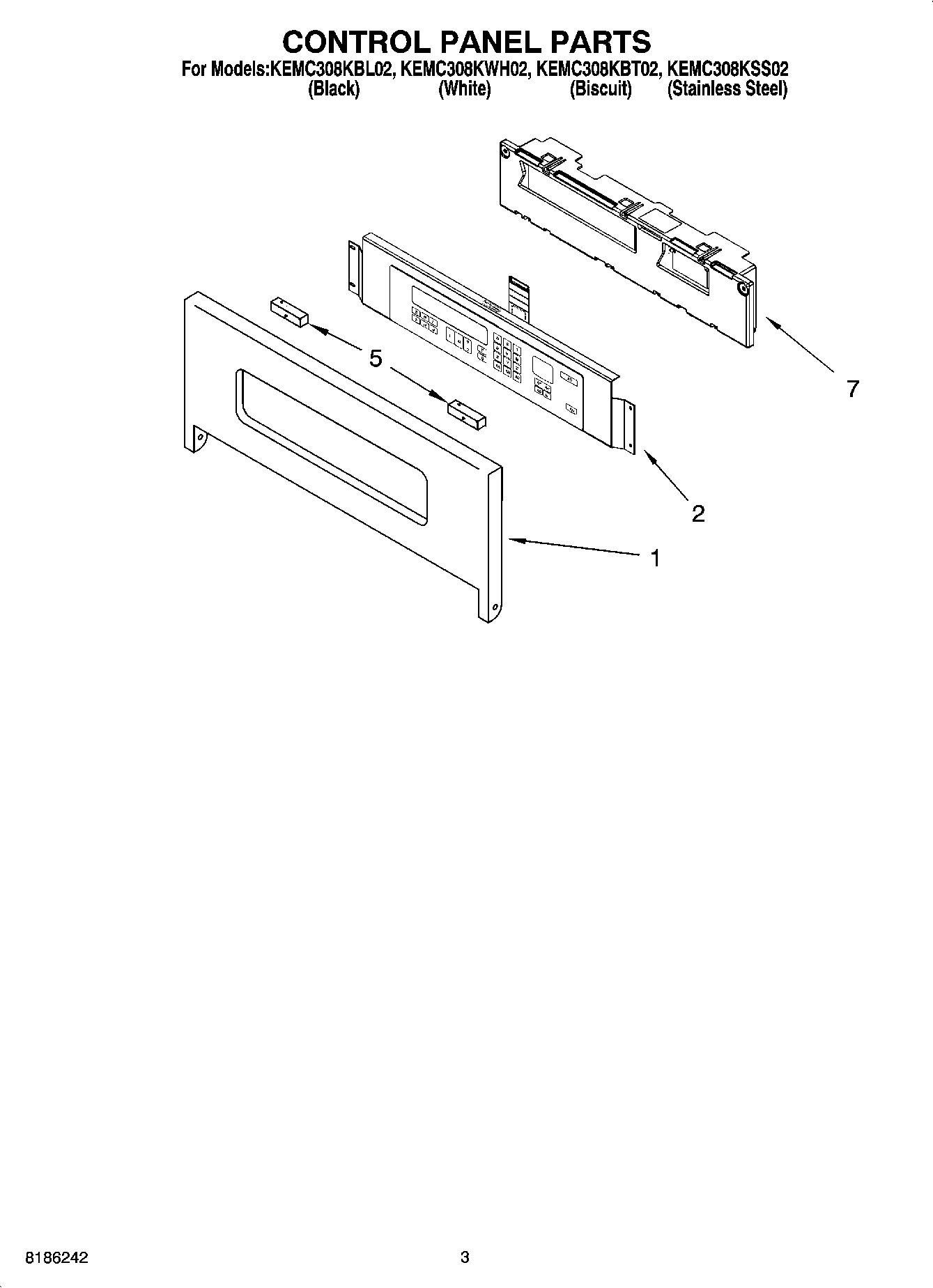 02 - CONTROL PANEL PARTS