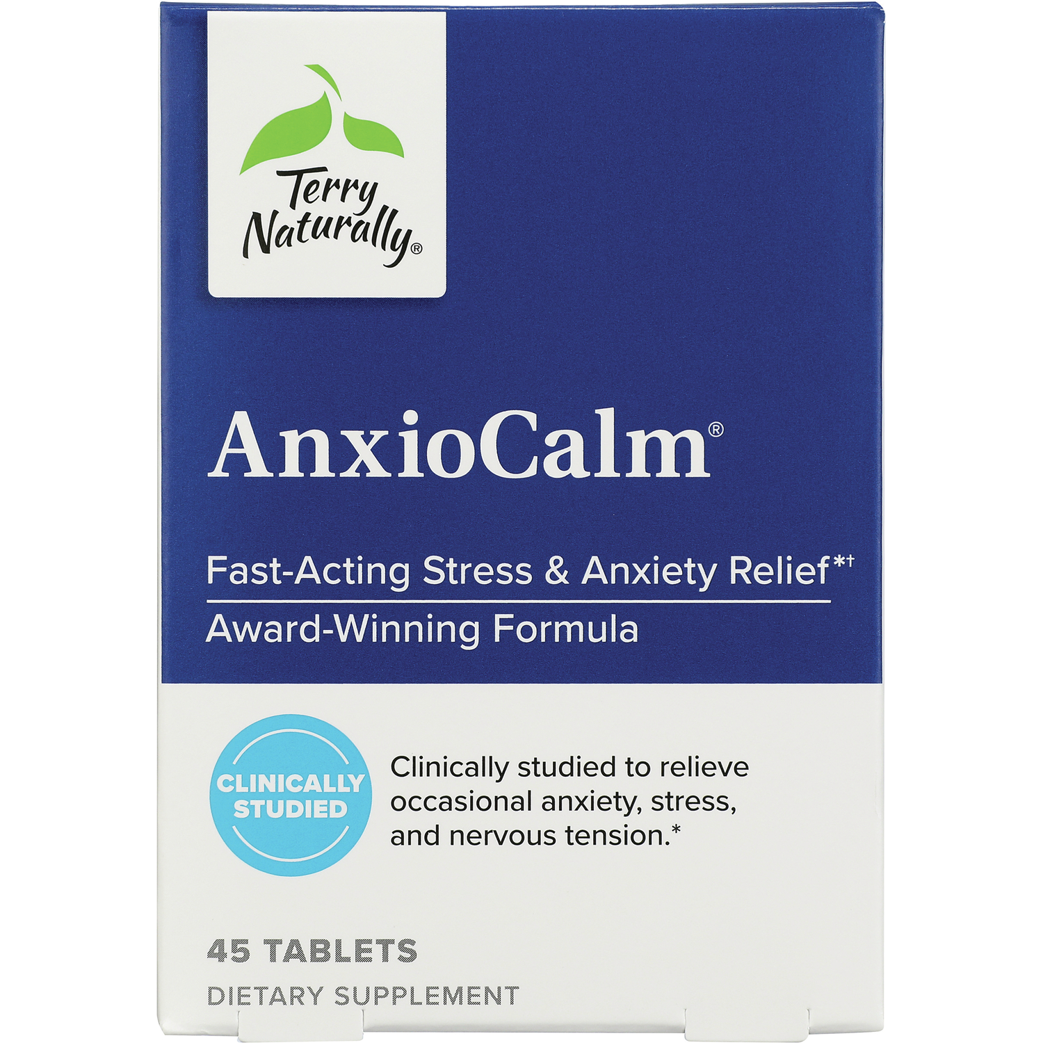EuroPharma Terry Naturally Anxiocalm Supplement Vitamin | 45 Tabs