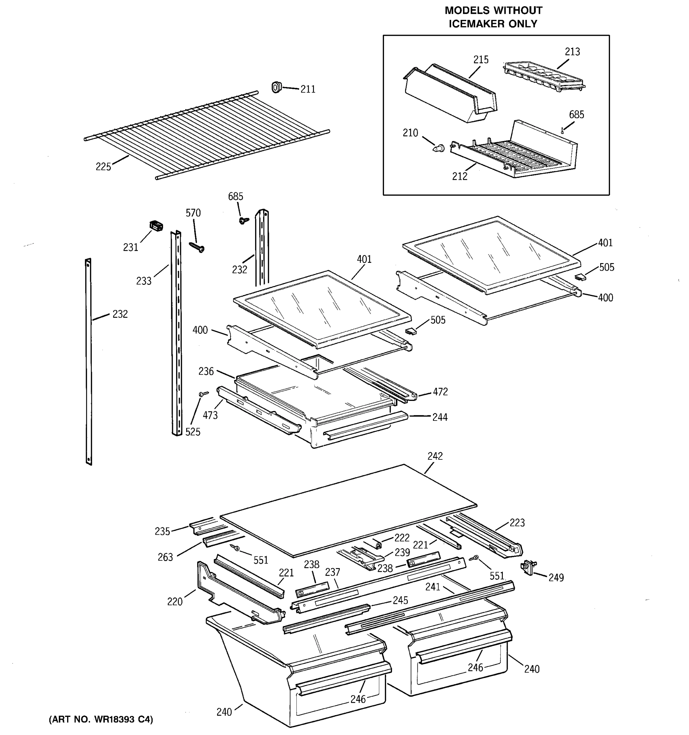 SHELVES & DRAWERS
