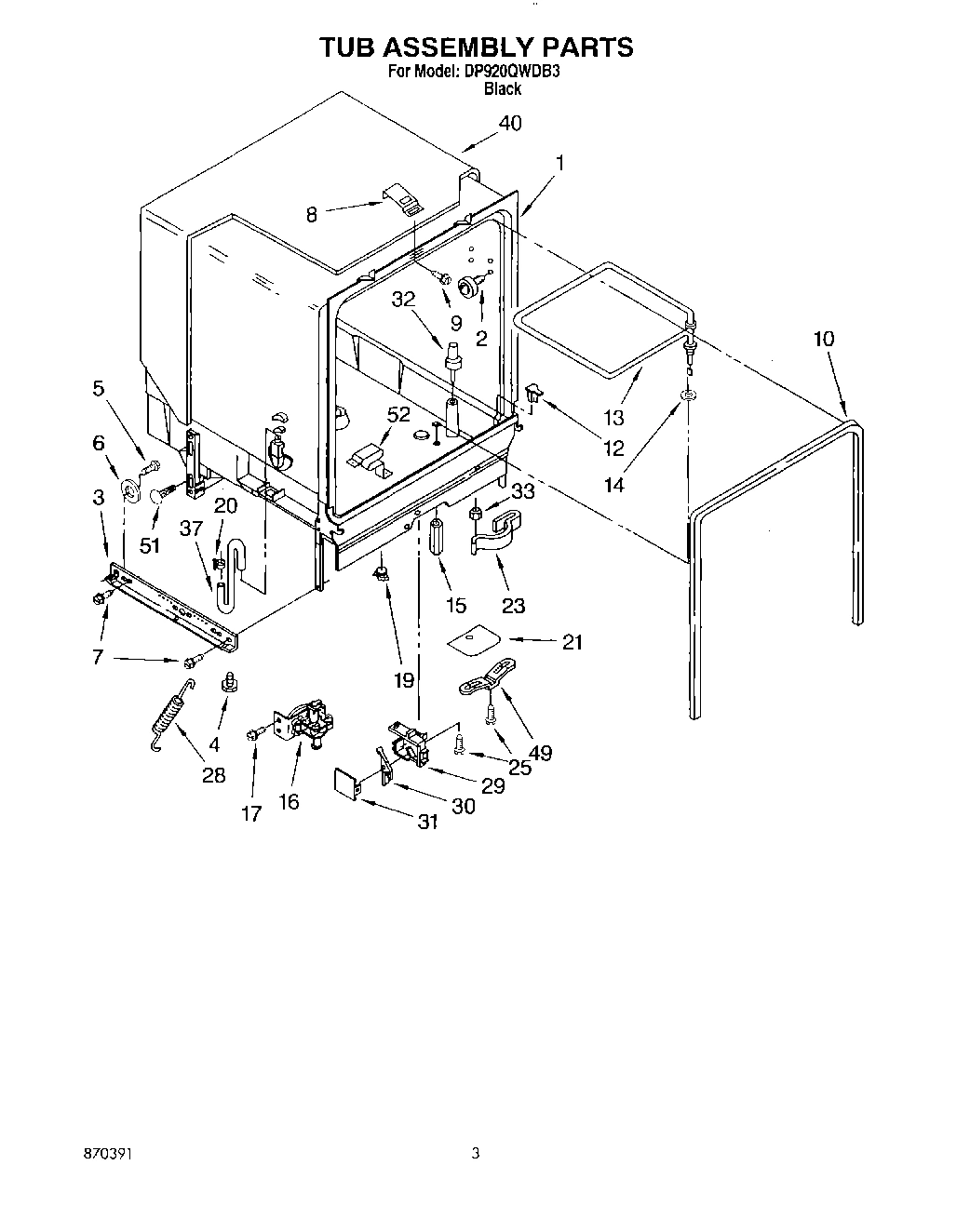 03 - TUB ASSEMBLY