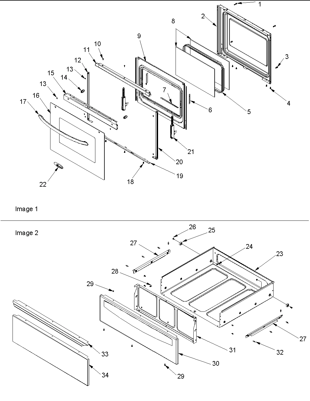 04 - Oven Door and Storage Drawer