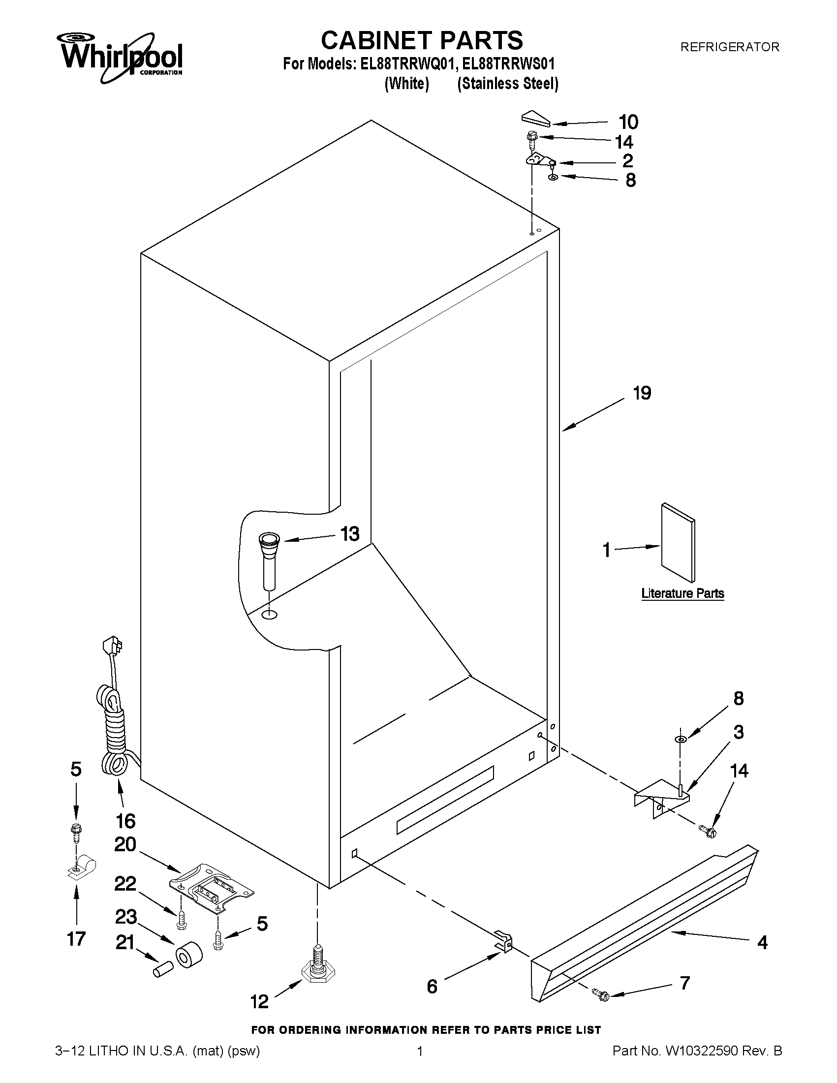 01 - CABINET PARTS