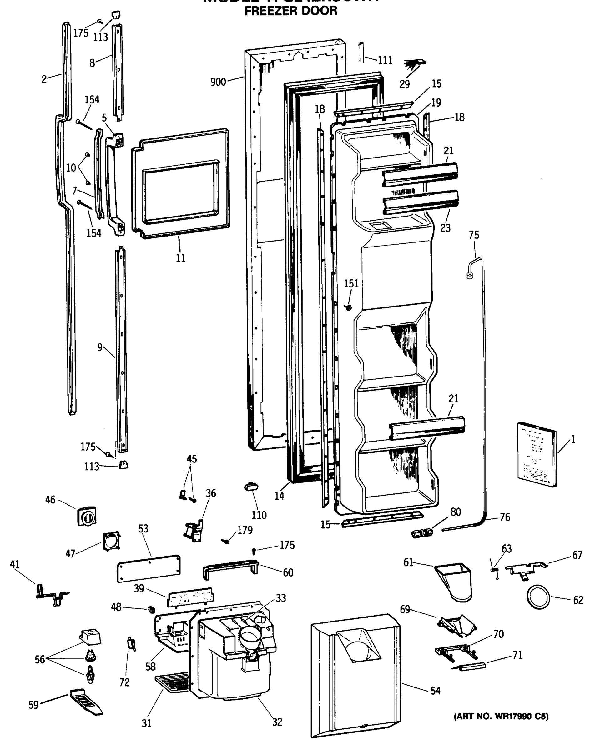 FREEZER DOOR