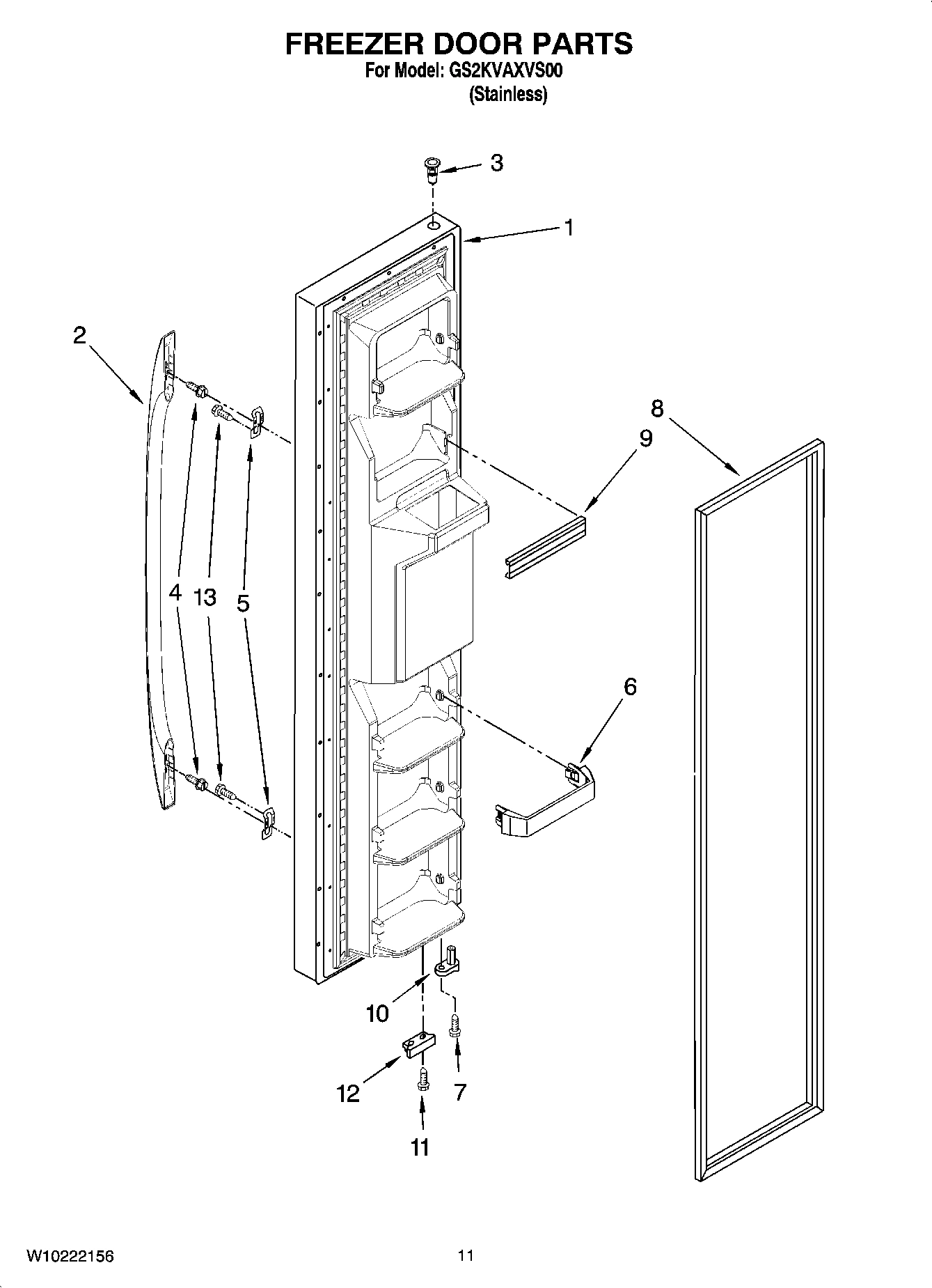 07 - FREEZER DOOR PARTS