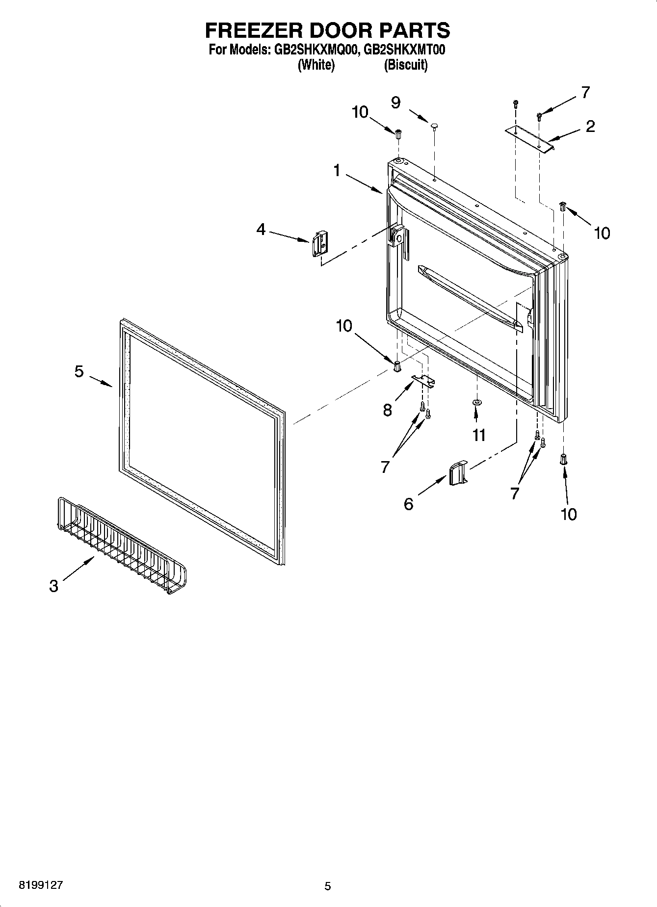03 - FREEZER DOOR PARTS