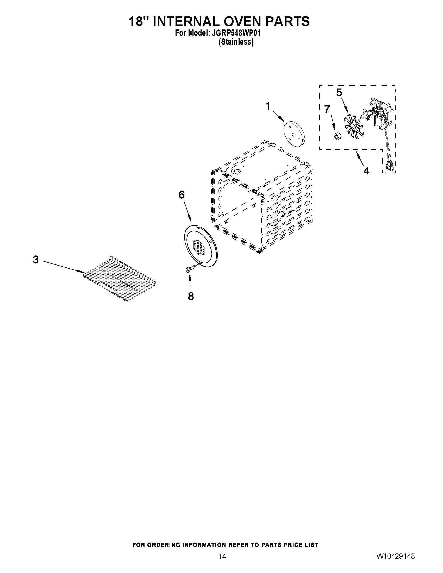 10 - 18`` INTERNAL OVEN PARTS