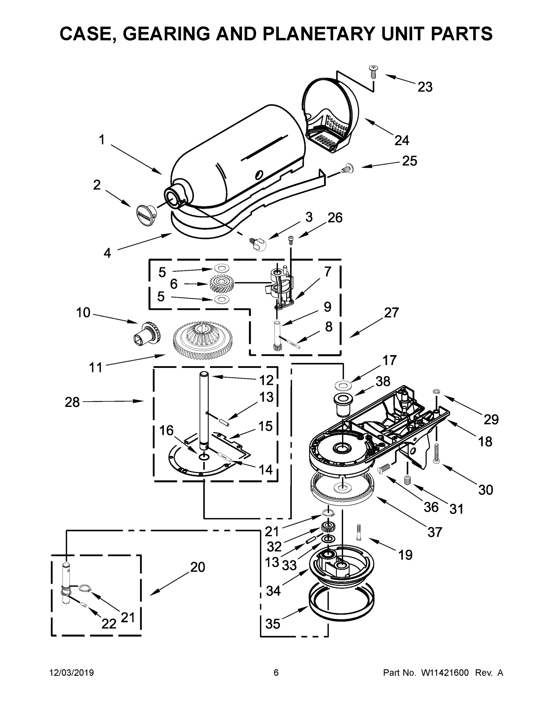 04 - CASE, GEARING AND PLANETARY UNIT PARTS