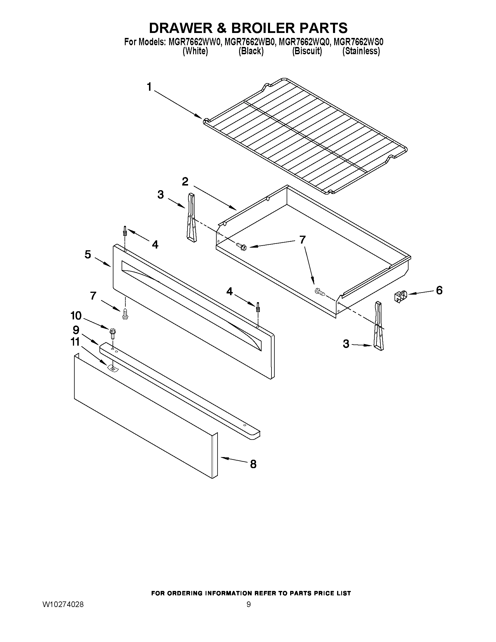 06 - DRAWER & BROILER PARTS